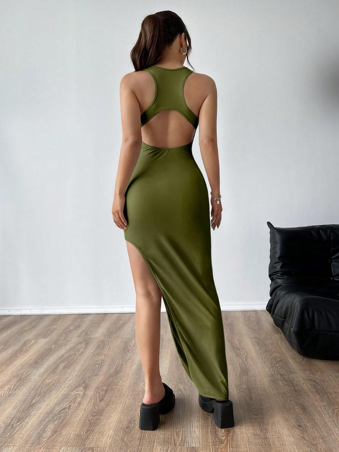 Ropa de Mujer, Ropa de Mujer, Vestidos de mujer, Vestidos largos de mujer, Colección de trajes de mujer, Verde militar