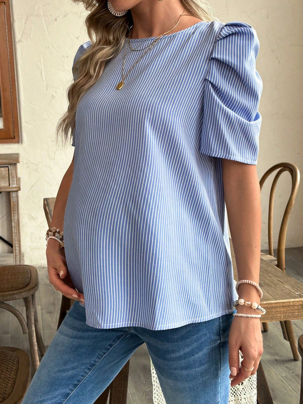 Ropa de Mujer, Ropa Premamá, Tops Premamá, Camisas premamá, Celeste