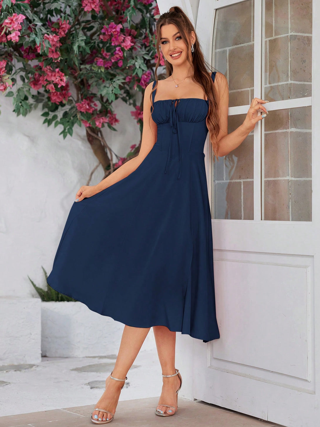 Ropa de Mujer, Ropa de Mujer, Vestidos de mujer, Vestidos largos de mujer, Azul Marino