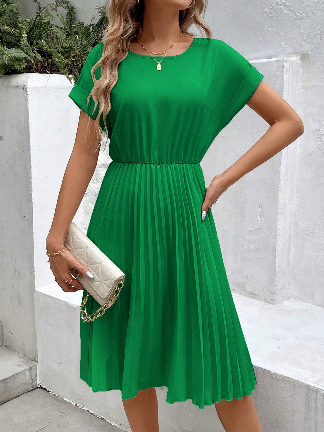 Ropa de Mujer, Ropa de Mujer, Vestidos de mujer, Vestidos midi para mujer, Colección de trajes de mujer, Verde