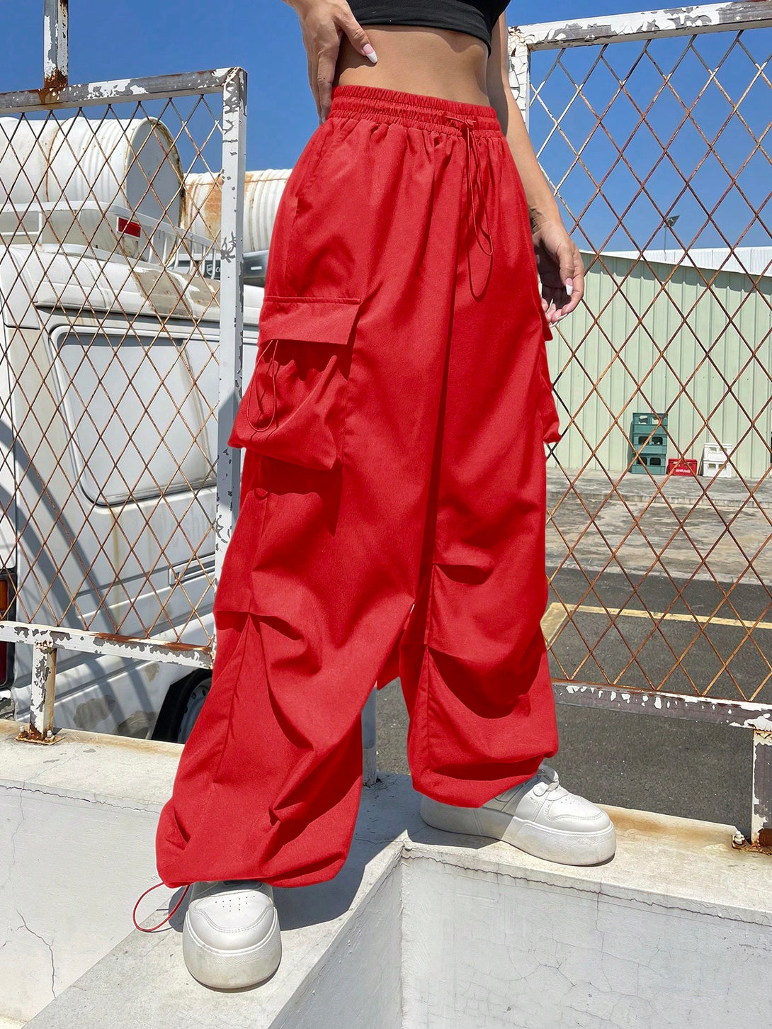 Ropa de Mujer, Ropa de Mujer, Bottoms de Mujer, Pantalones de Mujer, Colección de trajes de mujer, Rojo