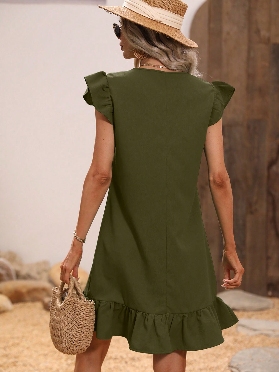 Ropa de Mujer, Ropa de Mujer, Vestidos de mujer, Vestidos cortos de mujer, Verde militar