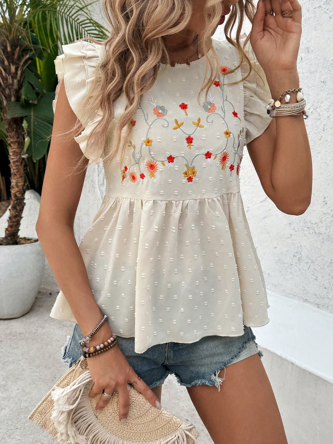 Ropa de Mujer, Tops & Blusas & Camisetas de Mujer, Blusas de Mujer, Colección de trajes de mujer, 32509780, Albaricoque