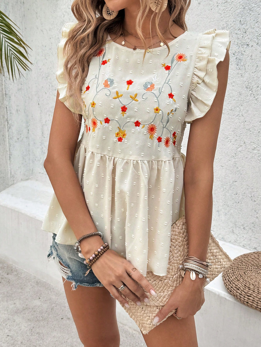 Ropa de Mujer, Tops & Blusas & Camisetas de Mujer, Blusas de Mujer, Colección de trajes de mujer, 32509780, Albaricoque