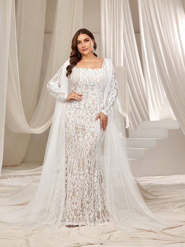 Ropa de Mujer, Bodas & Eventos, Boda Mujer Plus, Vestidos de Novia en Tallas Grandes, Colección de trajes de mujer, Blanco