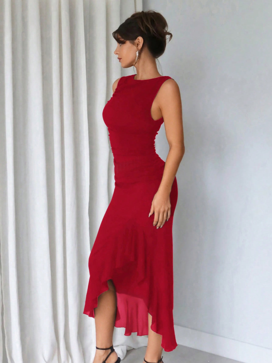 Ropa de Mujer, Ropa de Mujer, Vestidos de mujer, Vestidos largos de mujer, Colección de trajes de mujer, Rojo