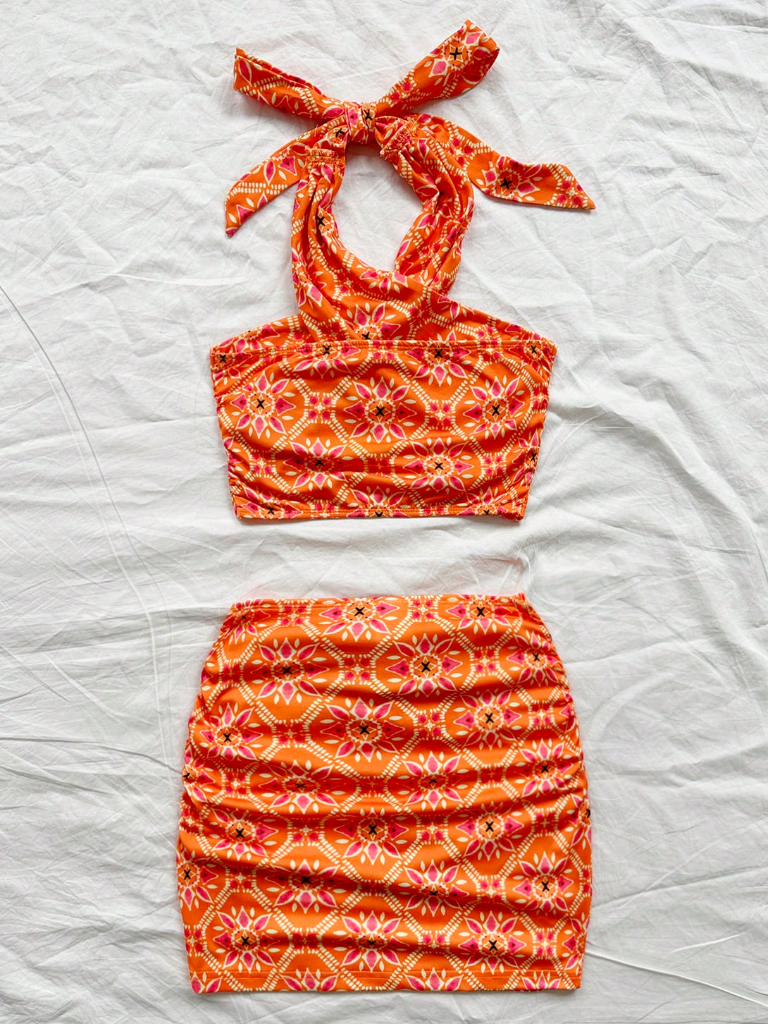 Ropa de Mujer, Conjunto para Mujer, Ropa Dos piezas para Mujer, 32567061, Naranja