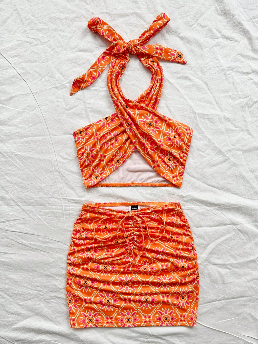 Ropa de Mujer, Conjunto para Mujer, Ropa Dos piezas para Mujer, 32567061, Naranja