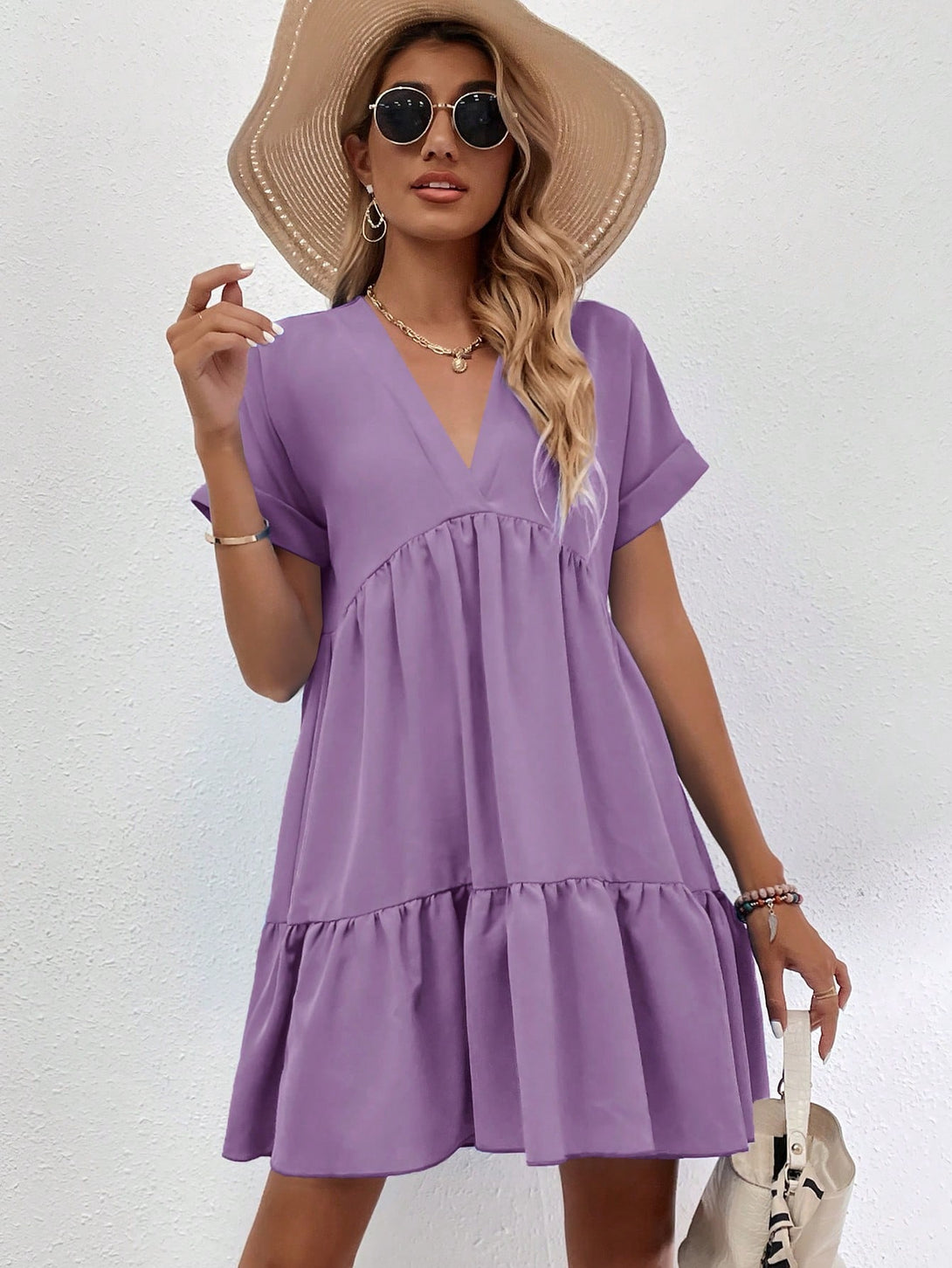 Ropa de Mujer, Ropa de Mujer, Vestidos de mujer, Vestidos cortos de mujer, Morado