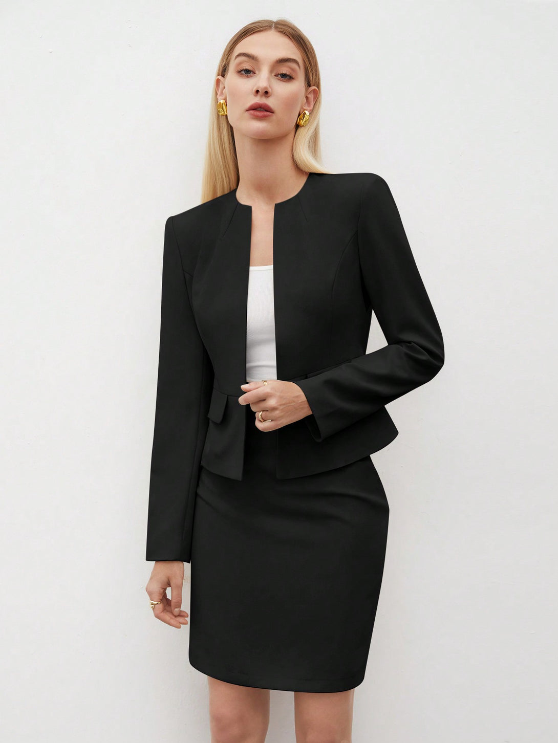 Ropa de Mujer, Ropa de Mujer, Trajes de Mujer, Sets de Traje de Mujer, Colección de trajes de mujer, Negro