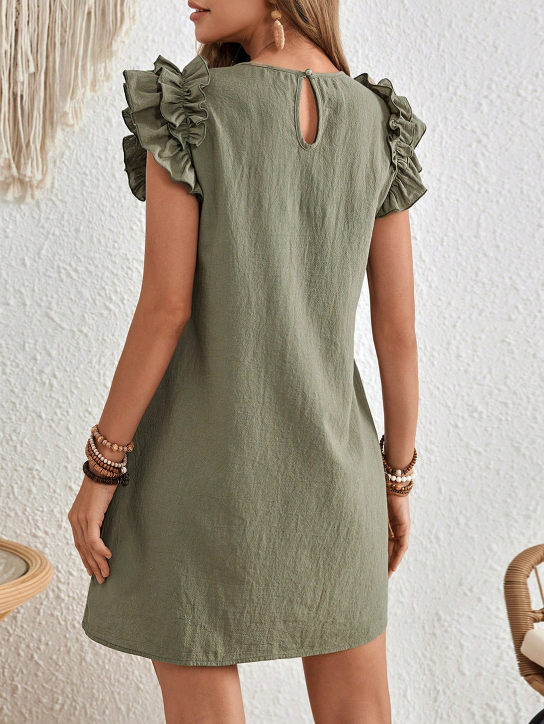 Ropa de Mujer, Ropa de Mujer, Vestidos de mujer, Vestidos cortos de mujer, Colección de trajes de mujer, Verde militar