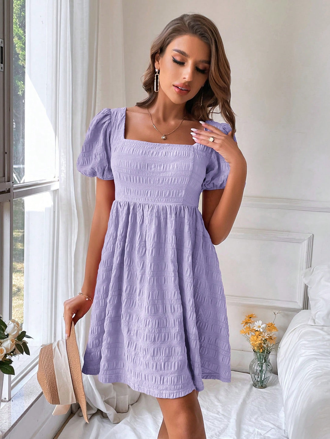 Ropa de Mujer, Ropa de Mujer, Vestidos de mujer, Vestidos cortos de mujer, Colección de trajes de mujer, Morado