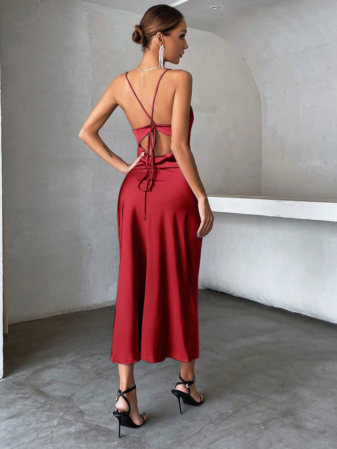 Ropa de Mujer, Ropa de Mujer, Vestidos de mujer, Vestidos largos de mujer, Rojo