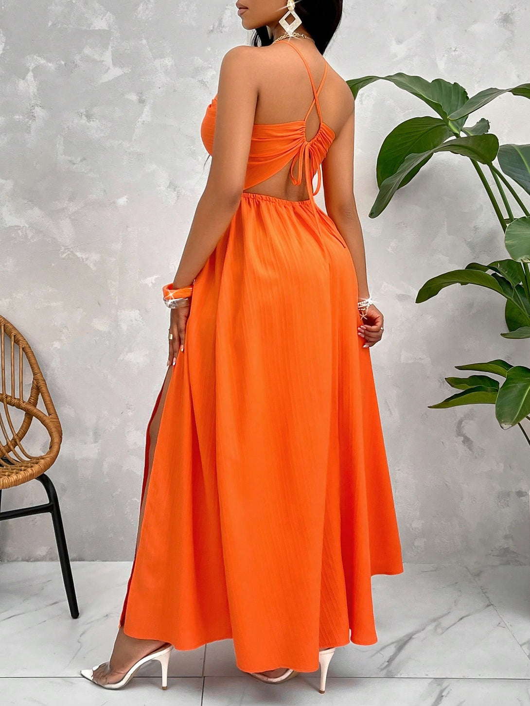 Ropa de Mujer, Ropa de Mujer, Vestidos de mujer, Vestidos largos de mujer, Colección de trajes de mujer, Naranja Quemada