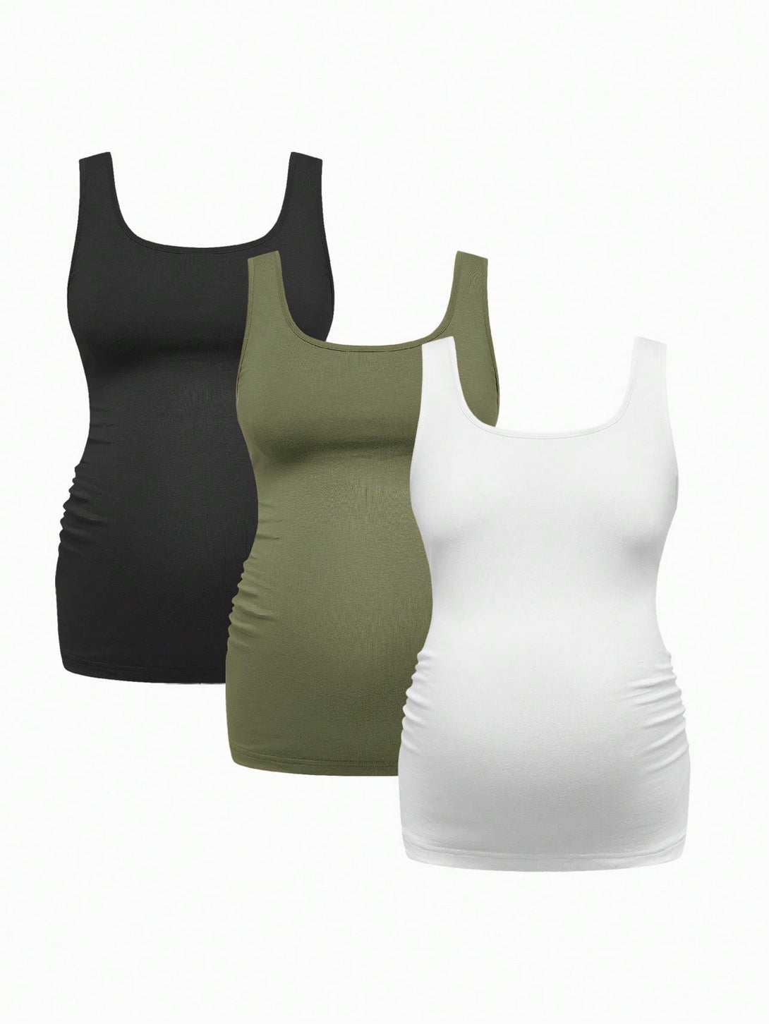 Ropa de Mujer, Ropa Premamá, Tops Premamá, Tank & Camis premamá, Verde militar