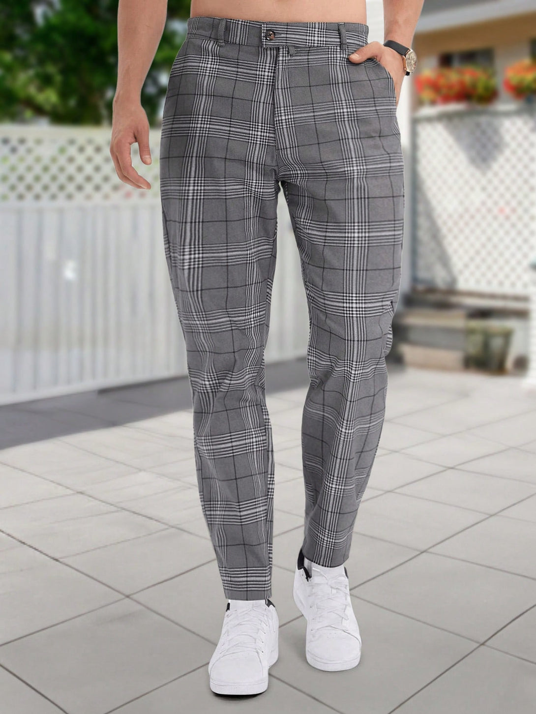 Hombres, Ropa de hombre, Trajes & Piezas separadas para Hombres, pantalones de traje de hombre, 10376027, Gris