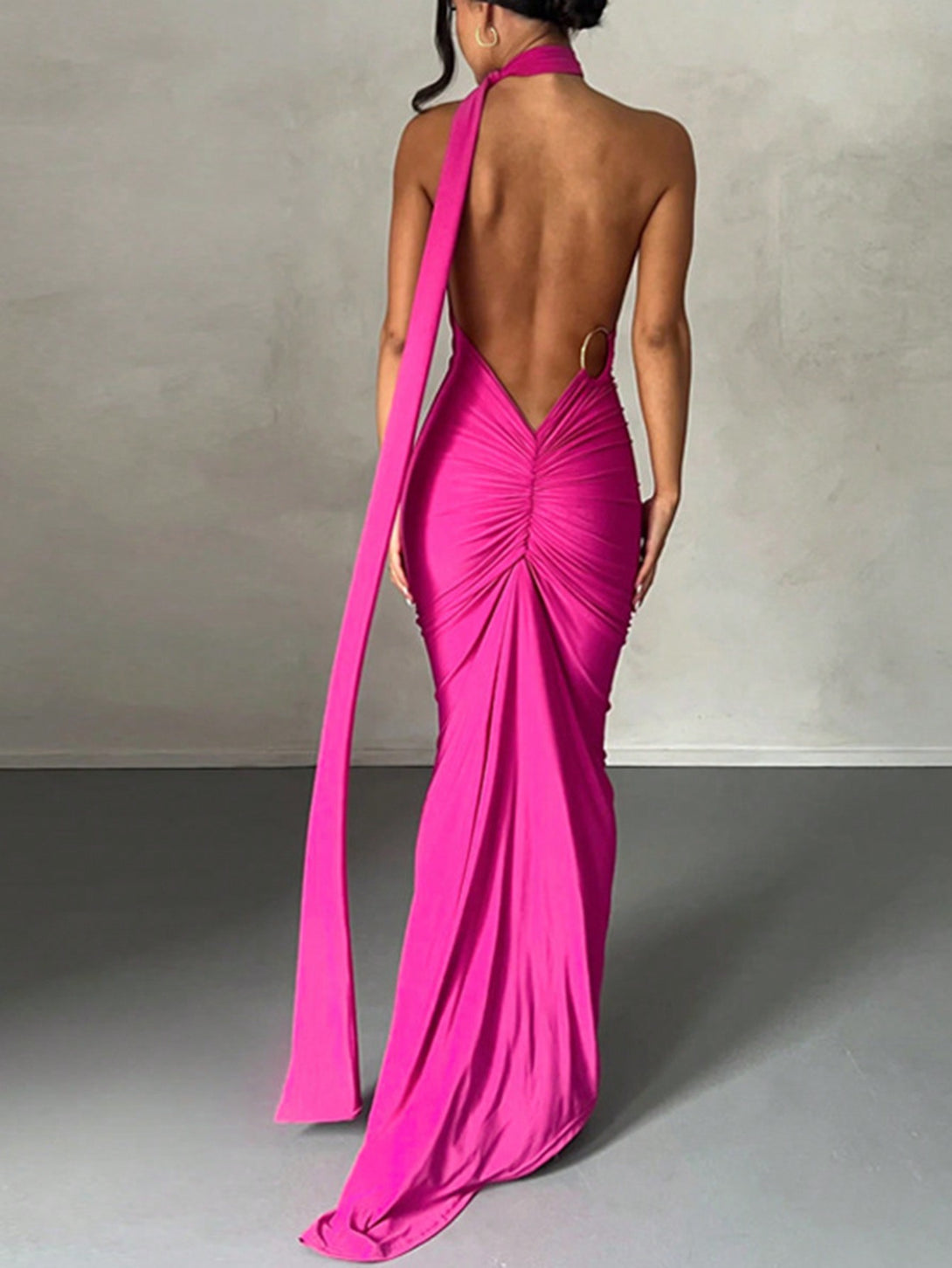 Ropa de Mujer, Ropa de Mujer, Vestidos de mujer, Vestidos largos de mujer, Rosa Fucsia