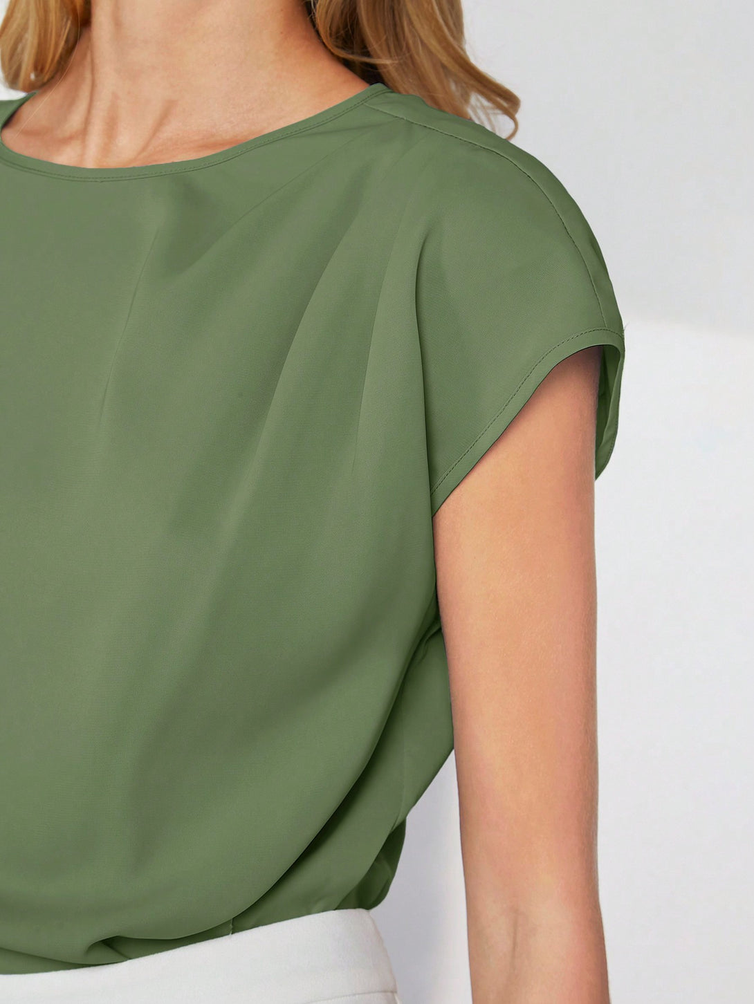 Ropa de Mujer, Ropa de Mujer, Tops & Blusas & Camisetas de Mujer, Blusas de Mujer, Colección de trajes de mujer, Verde