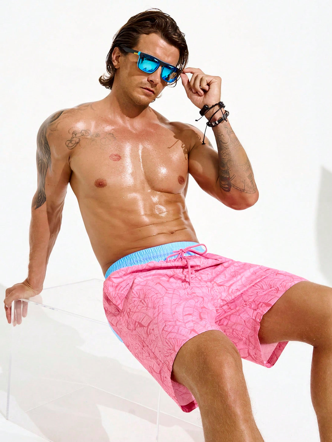 Hombres, Ropa de hombre, Bañador de hombres, Shorts de Playa para Hombre, 33726907, Multicolor