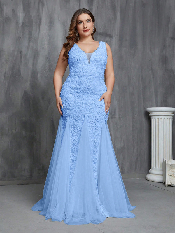 Ropa de Mujer, Bodas & Eventos, Boda Mujer Plus, Vestidos de Novia en Tallas Grandes, Colección de trajes de mujer, Azul