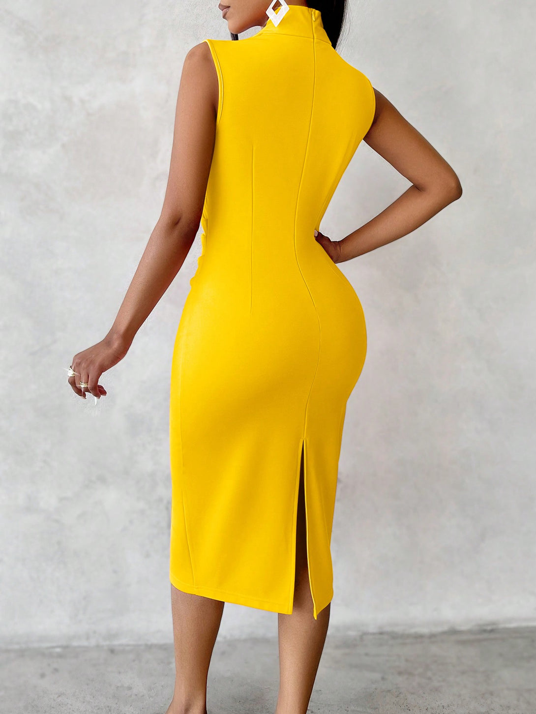 Ropa de Mujer, Ropa de Mujer, Vestidos de mujer, Vestidos midi para mujer, Amarillo