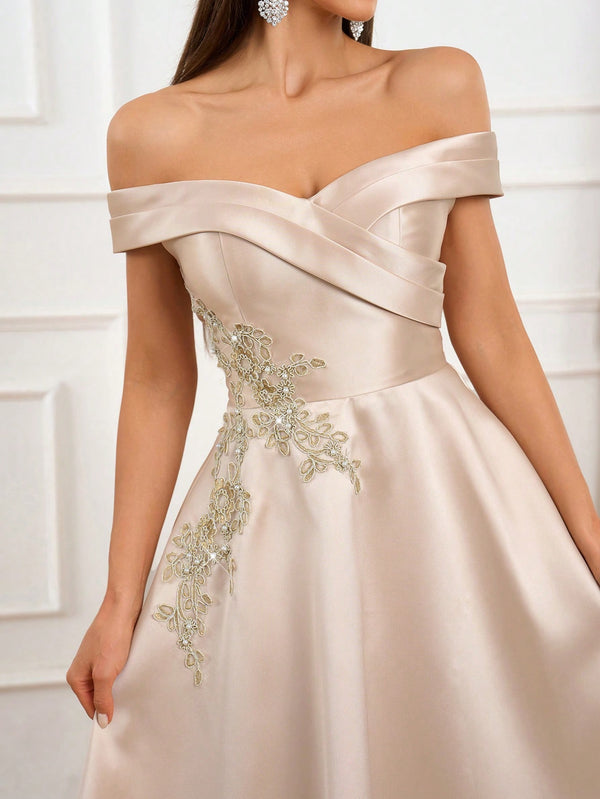 Ropa de Mujer, Bodas & Eventos, Ropa de Fiesta de Mujer, Vestidos de fiesta para mujer, 33821352, Champán