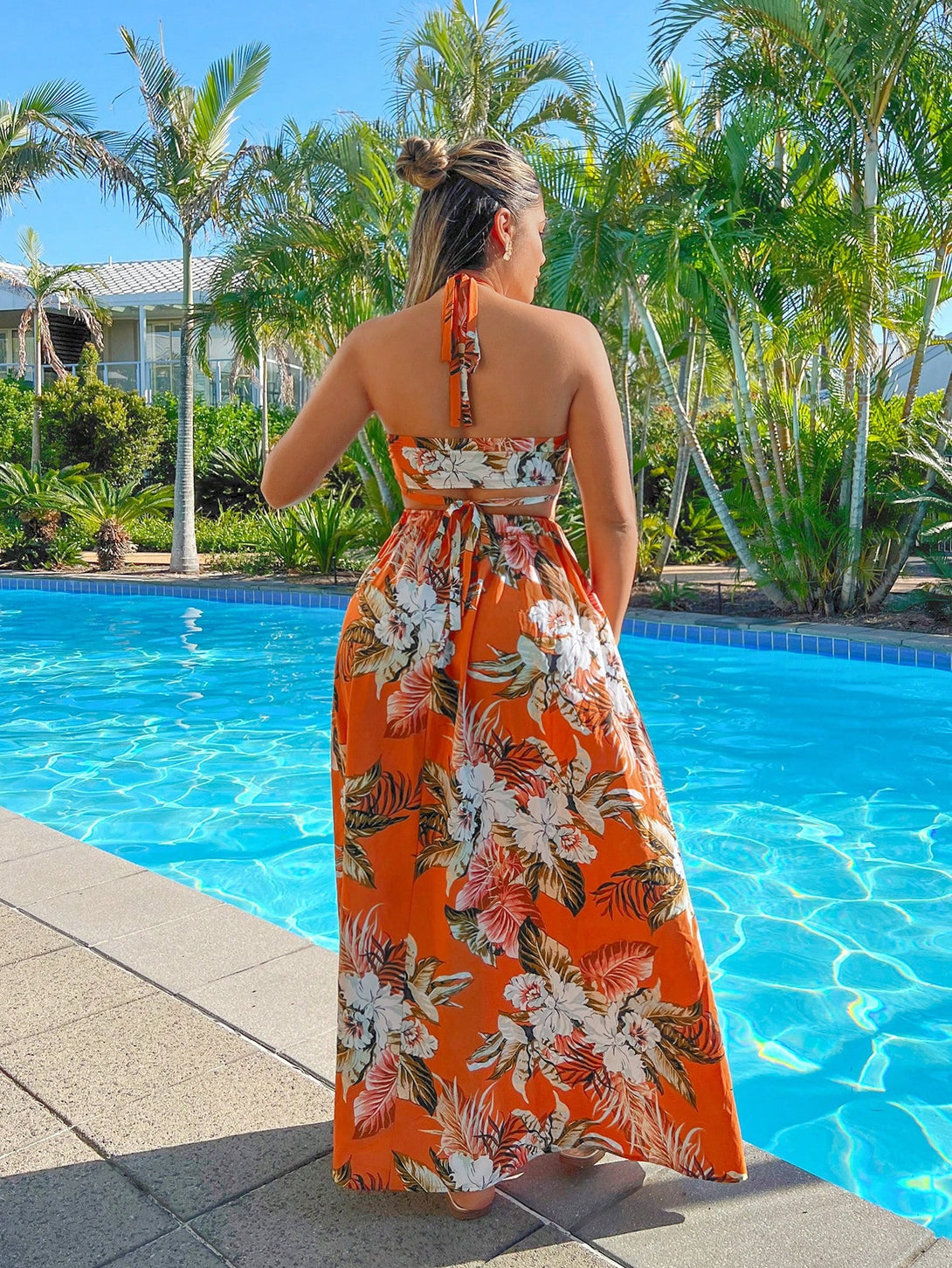 Ropa de Mujer, Vestidos de mujer, Vestidos largos de mujer, OUTFITS LOOKBOOK, 33955719, Naranja