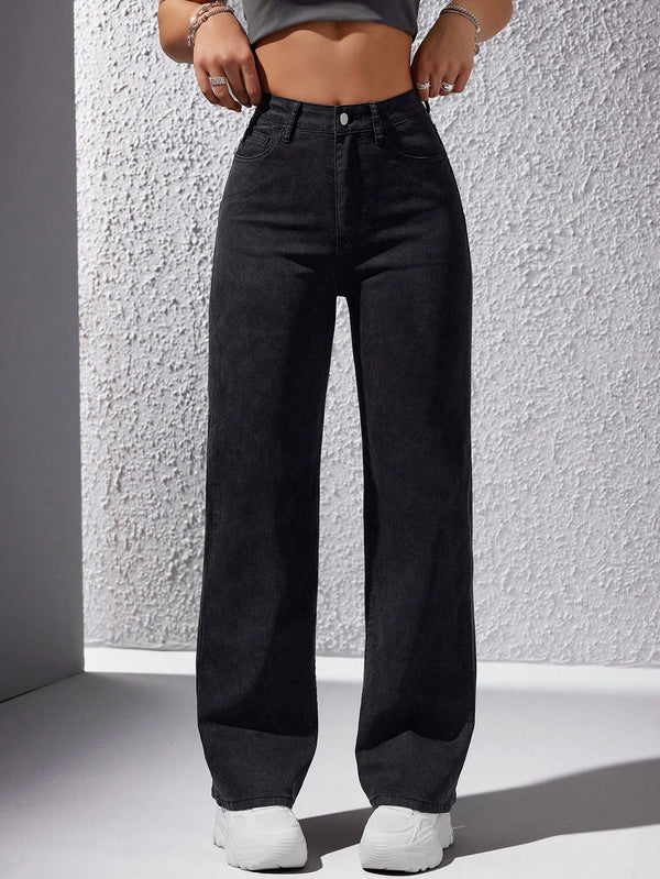 Ropa de Mujer, Ropa de Mujer, Mezclilla para mujer, Jeans para mujer, Colección de trajes de mujer, Negro