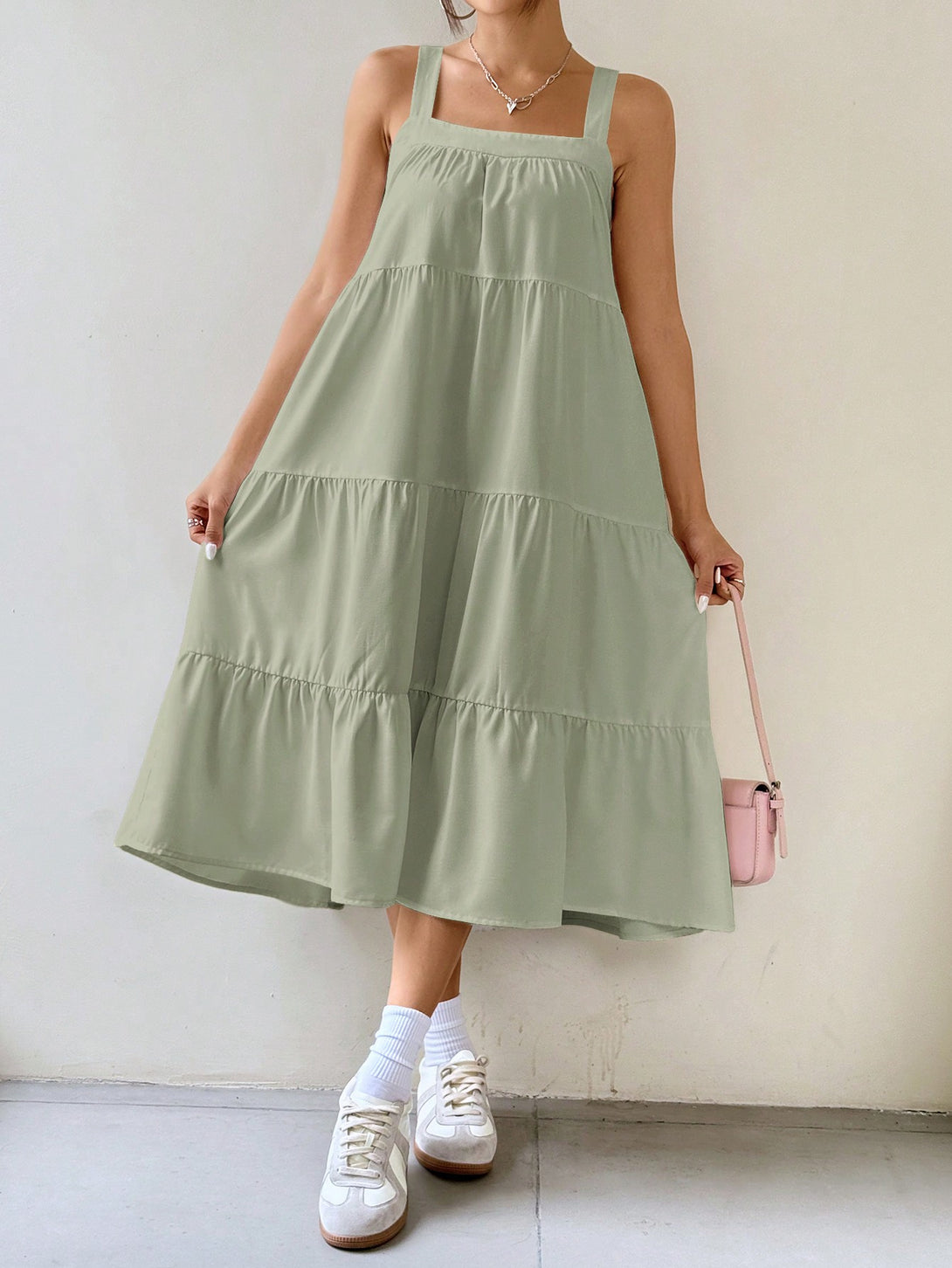 Ropa de Mujer, Ropa de Mujer, Vestidos de mujer, Vestidos midi para mujer, Verde