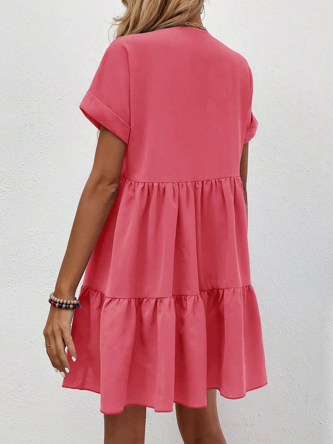 Ropa de Mujer, Ropa de Mujer, Vestidos de mujer, Vestidos cortos de mujer, Rosa coral