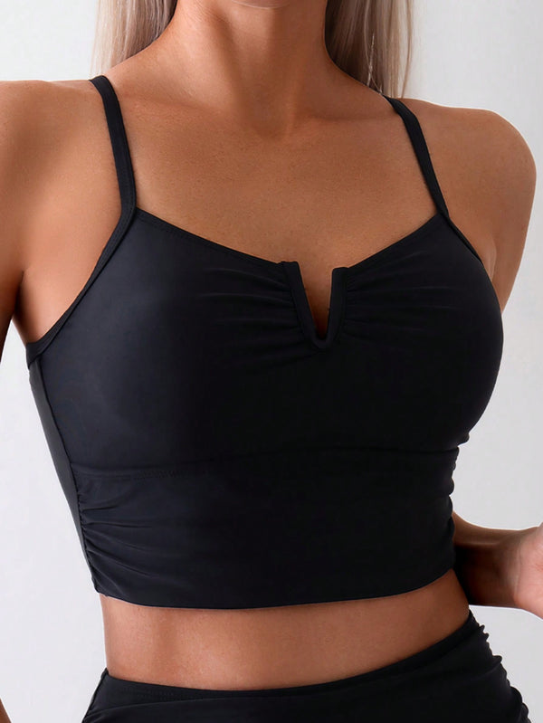 Ropa de Mujer, Ropa de Playa para Mujer, Tops de Bikini para Mujer, OUTFITS LOOKBOOK, 34366353, Negro