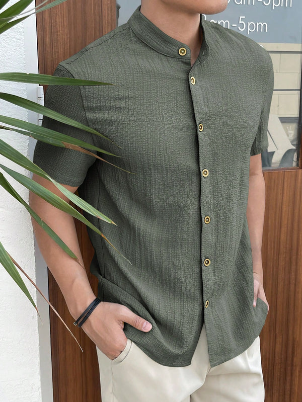 Hombres, Ropa de hombre, Tops para Hombre, Camisas  para hombre, 34505654, Verde