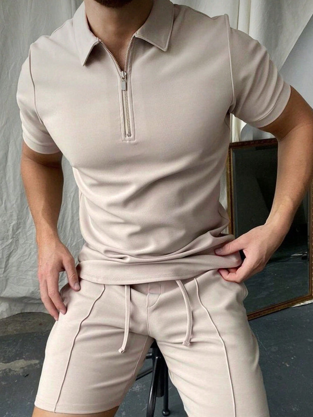 Hombres, Ropa de hombre, Conjuntos para Hombre, Conjuntos de Polos para Hombre, 34488693, Caqui