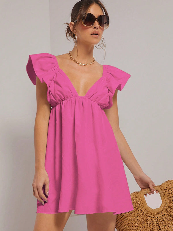 Ropa de Mujer, Ropa de Mujer, Vestidos de mujer, Vestidos cortos de mujer, Colección de trajes de mujer, Rosa Fucsia