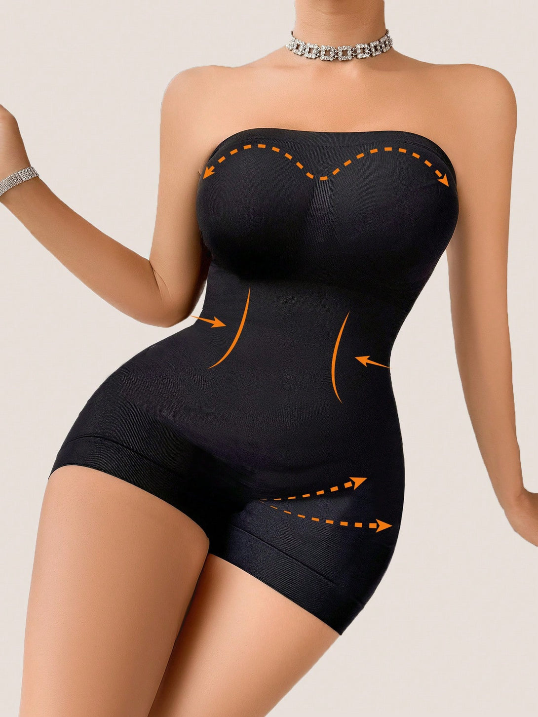 Ropa Interior y Ropa de Dormir, Shapewear para Mujer, Bodys Shapewear para Mujer, Negro