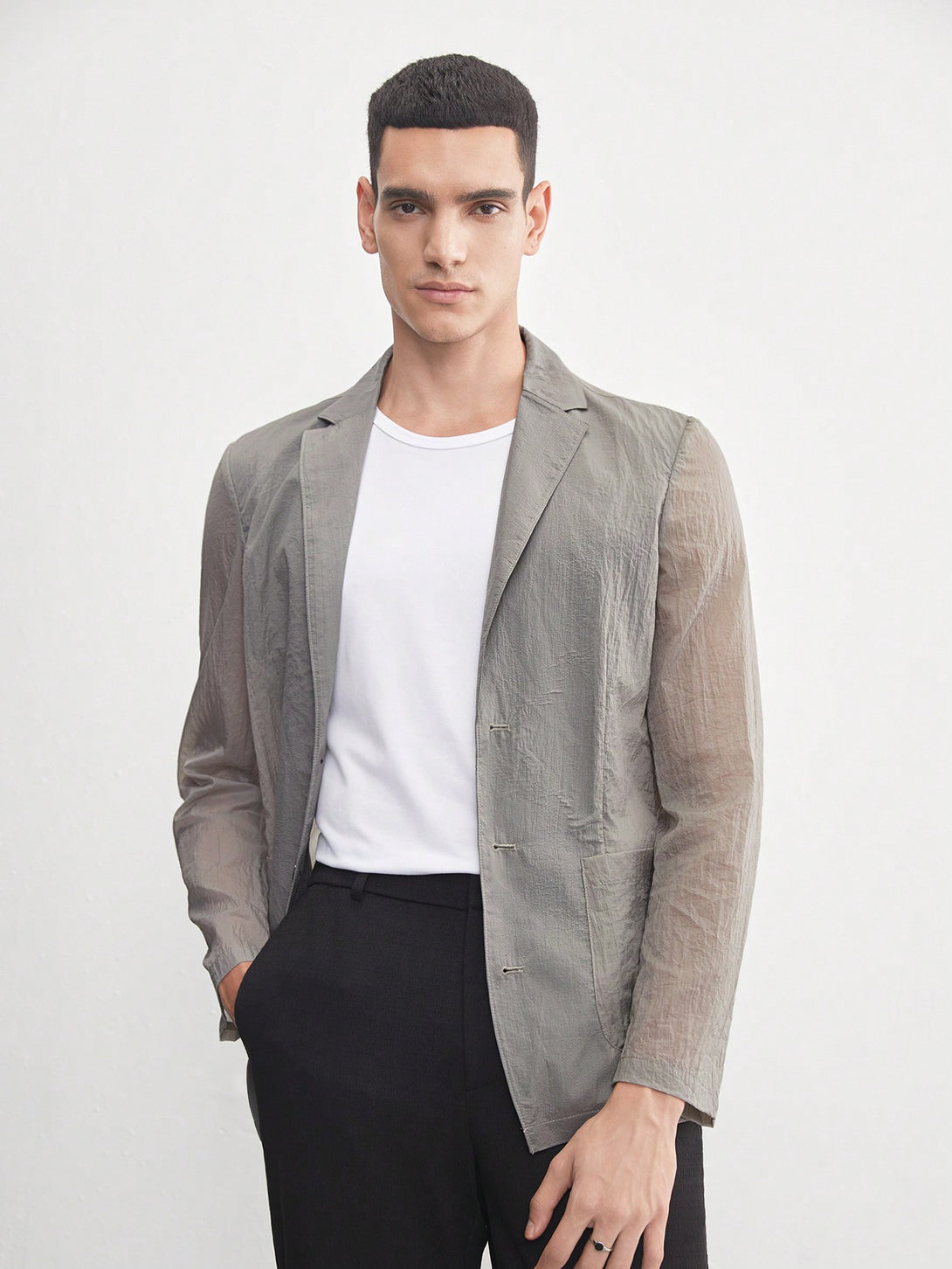 Hombres, Ropa de hombre, Trajes & Piezas separadas para Hombres, Blazers de hombres, 34920400, Gris