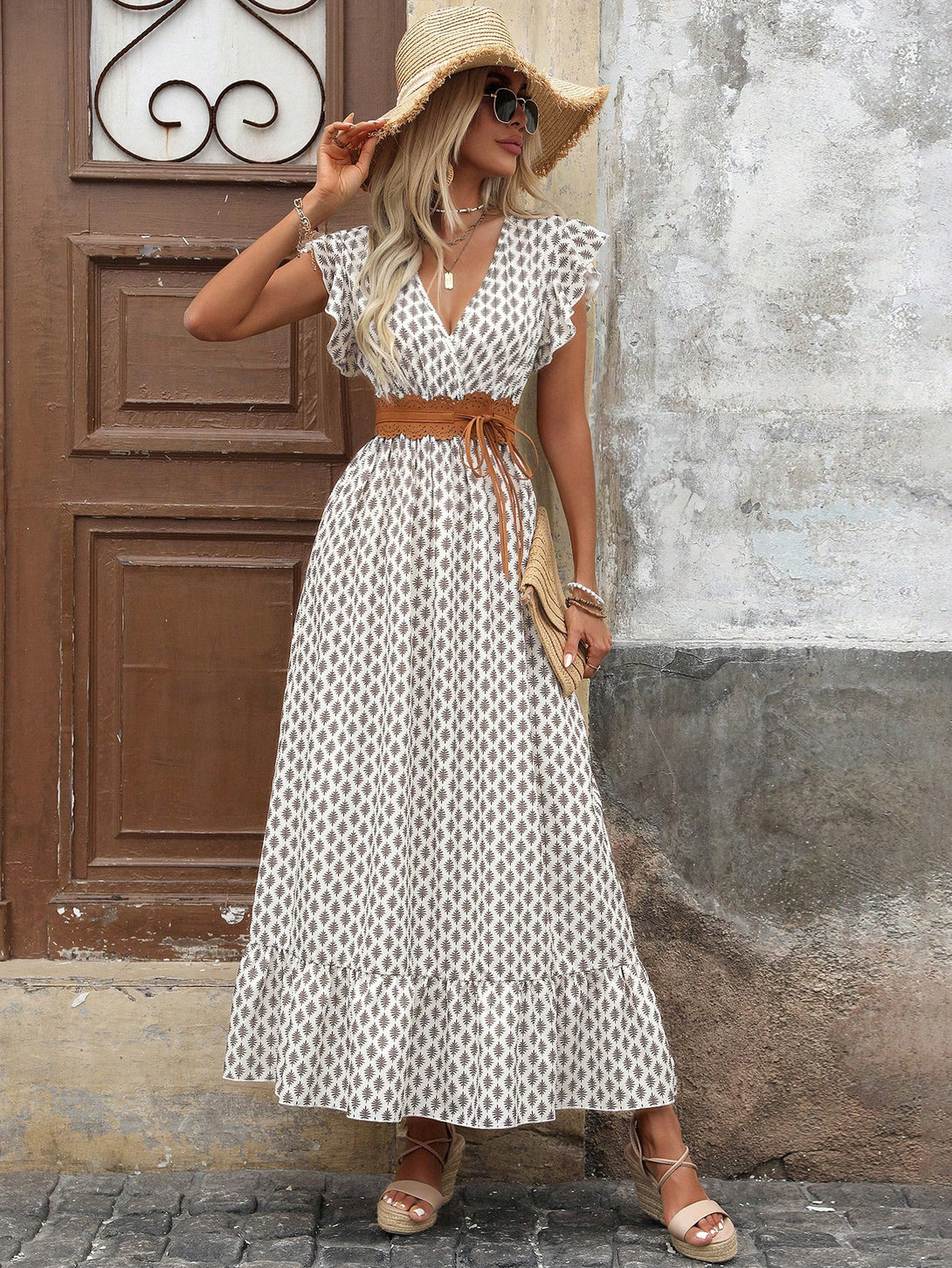 Ropa de Mujer, Vestidos de mujer, Vestidos largos de mujer, Colección de trajes de mujer, 35033848, Caqui