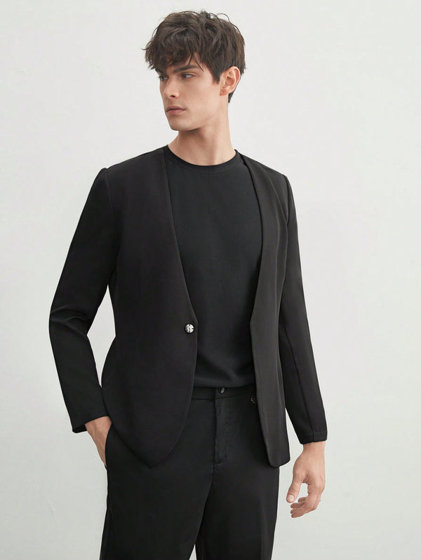 Hombres, Ropa de hombre, Trajes & Piezas separadas para Hombres, Blazers de hombres, 35410043, Negro