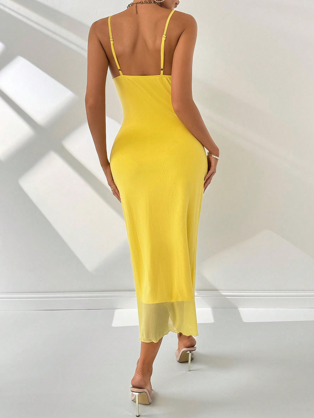 Ropa de Mujer, Ropa de Mujer, Vestidos de mujer, Vestidos midi para mujer, Amarillo