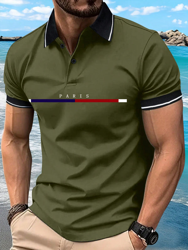 Hombres, Ropa de hombre, Tops para Hombre, Polos para Hombre, OUTFITS LOOKBOOK, 35526659, Verde Oliva