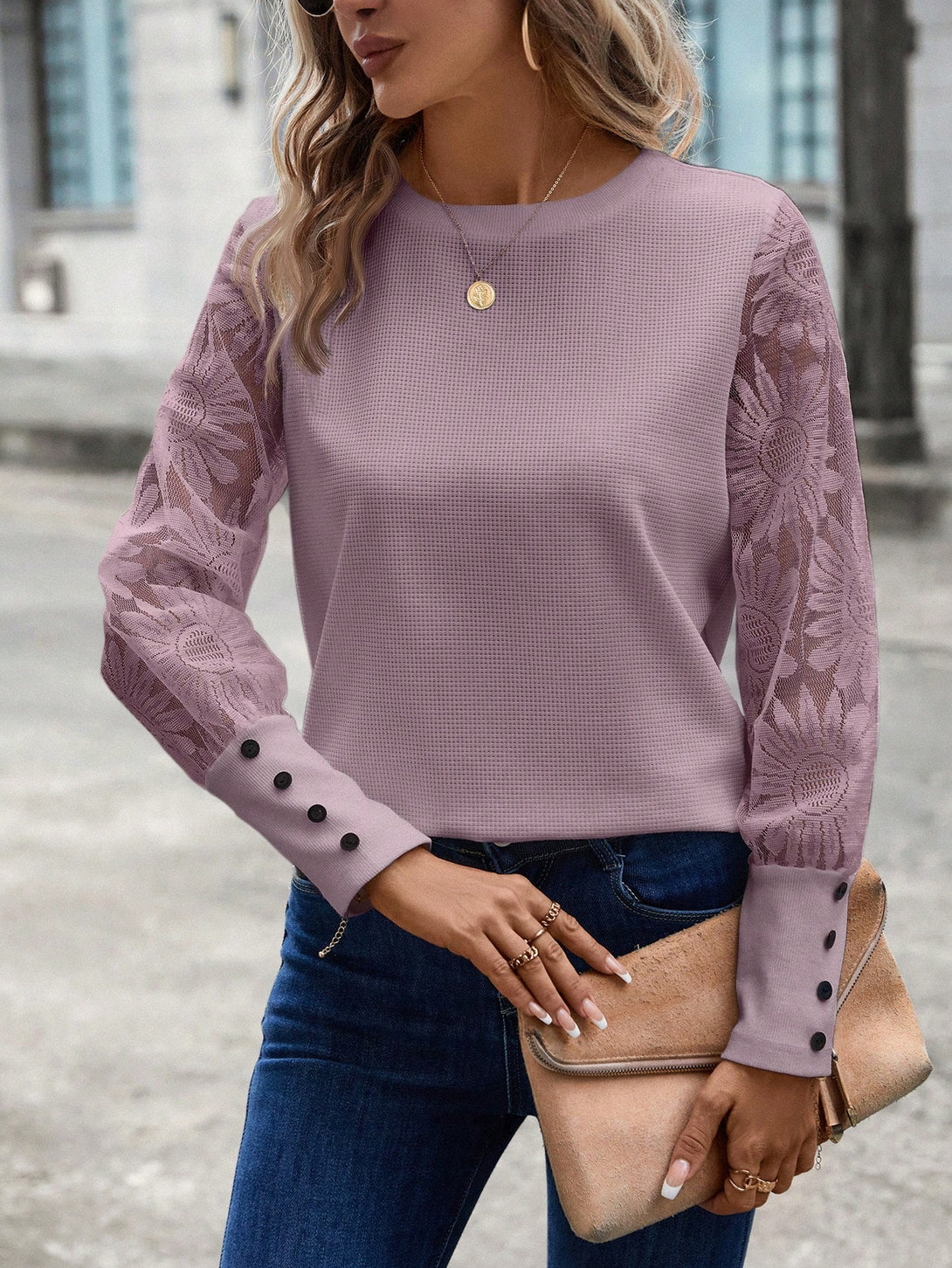 Ropa de Mujer, Ropa de Mujer, Tops & Blusas & Camisetas de Mujer, Tops de mujeres, Morado