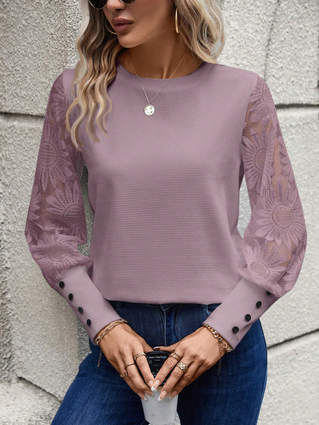 Ropa de Mujer, Ropa de Mujer, Tops & Blusas & Camisetas de Mujer, Tops de mujeres, Morado