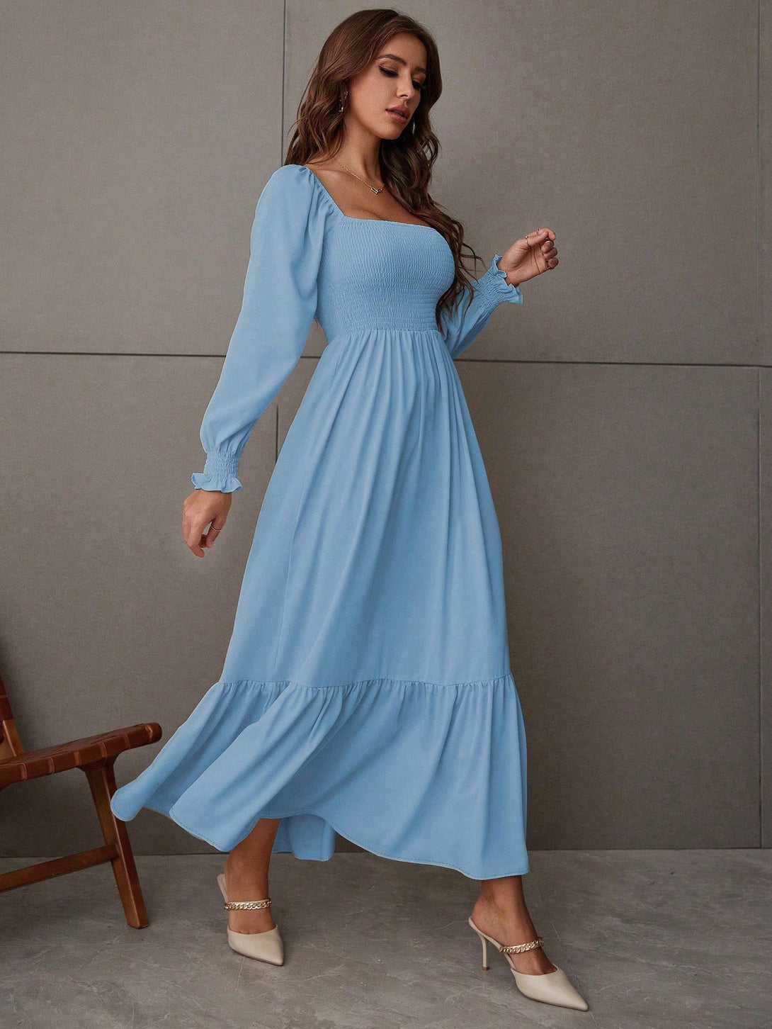 Ropa de Mujer, Ropa de Mujer, Vestidos de mujer, Vestidos largos de mujer, Azul