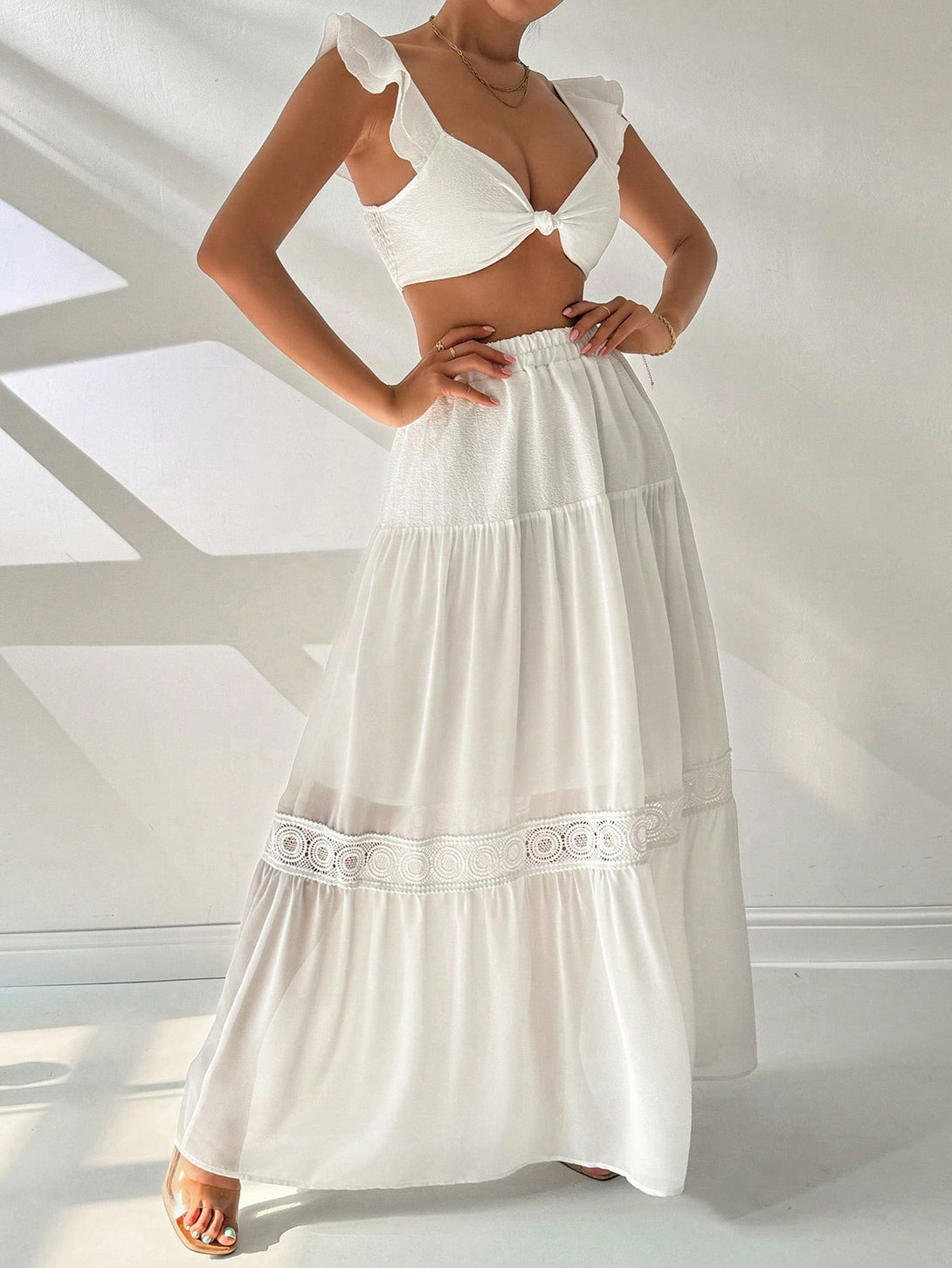 Ropa de Mujer, Conjunto para Mujer, Ropa Dos piezas para Mujer, 35619766, Blanco