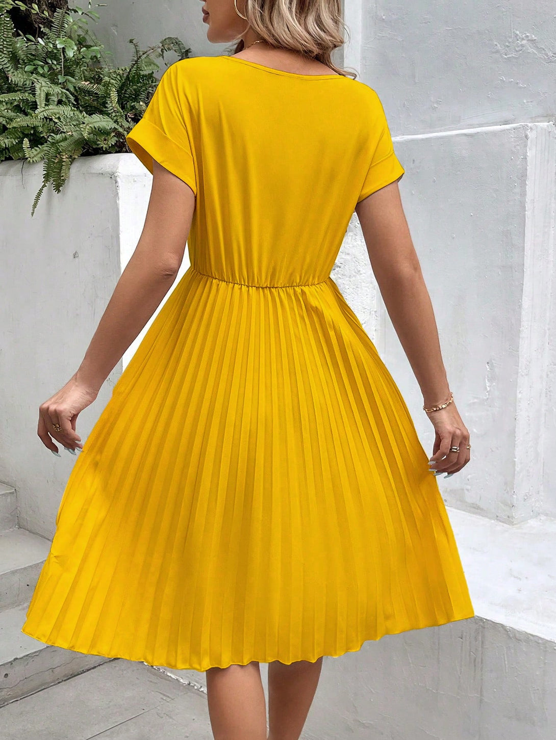 Ropa de Mujer, Ropa de Mujer, Vestidos de mujer, Vestidos midi para mujer, Amarillo