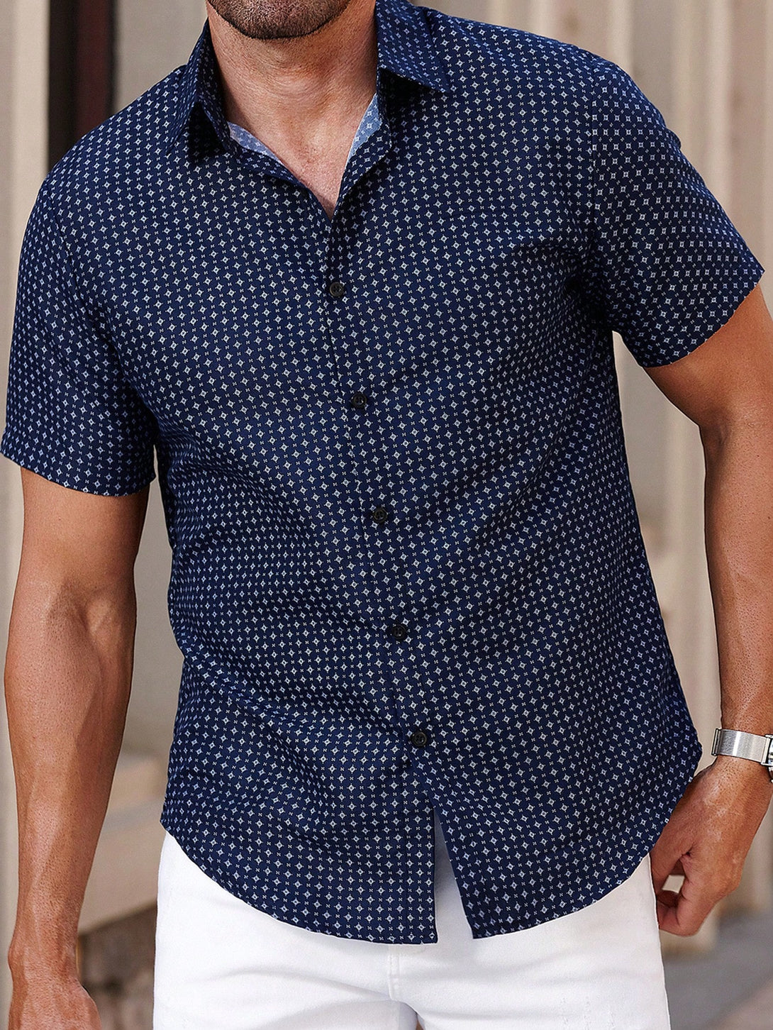 Hombres, Ropa de hombre, Tops para Hombre, Camisas  para hombre, 35810525, Azul Marino