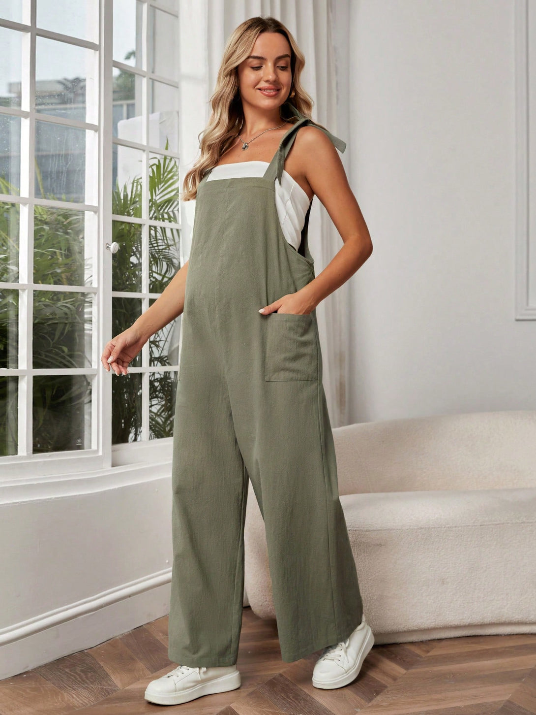 Ropa de Mujer, Ropa Premamá, Monos y Bodys de Premamá, Monos premamá, Verde militar