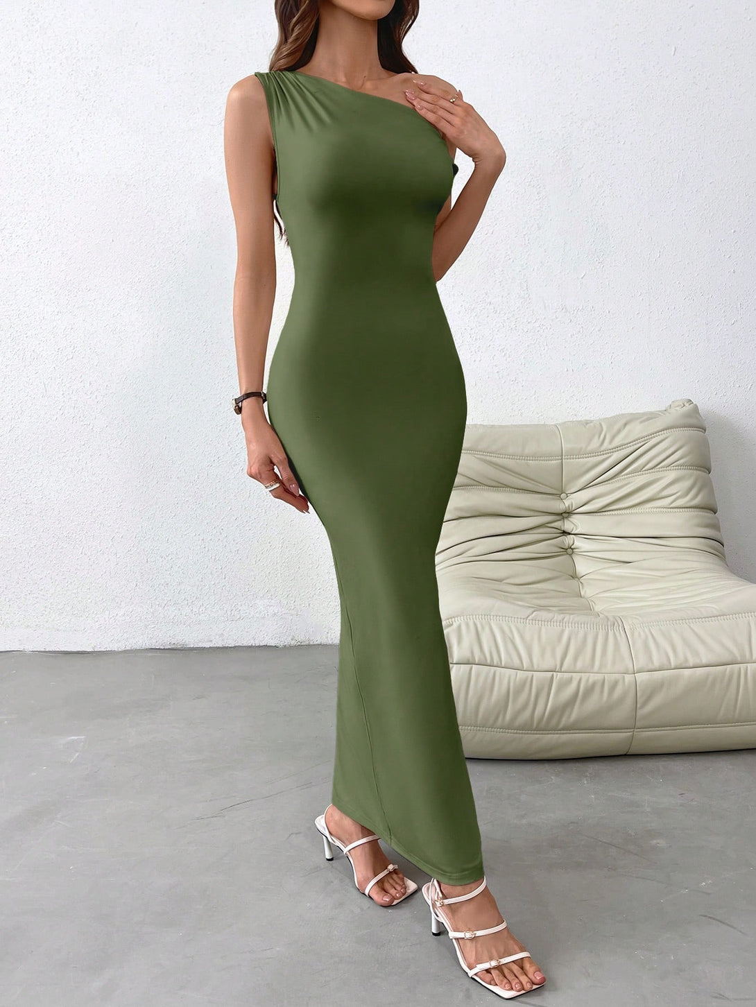 Ropa de Mujer, Ropa de Mujer, Vestidos de mujer, Vestidos largos de mujer, Verde militar