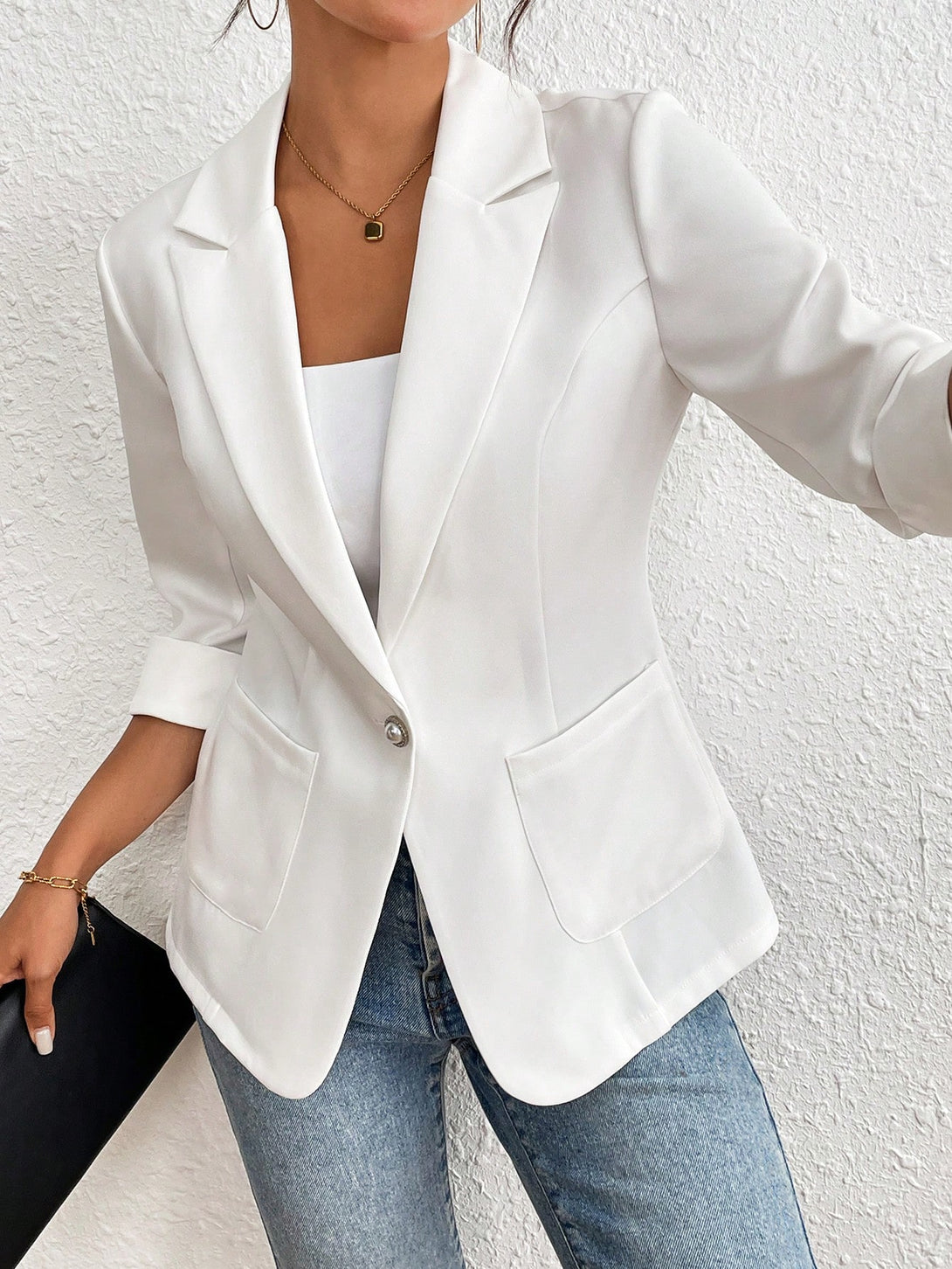 Ropa de Mujer, Trajes de Mujer, Blazers de Mujer, 35618380, Blanco