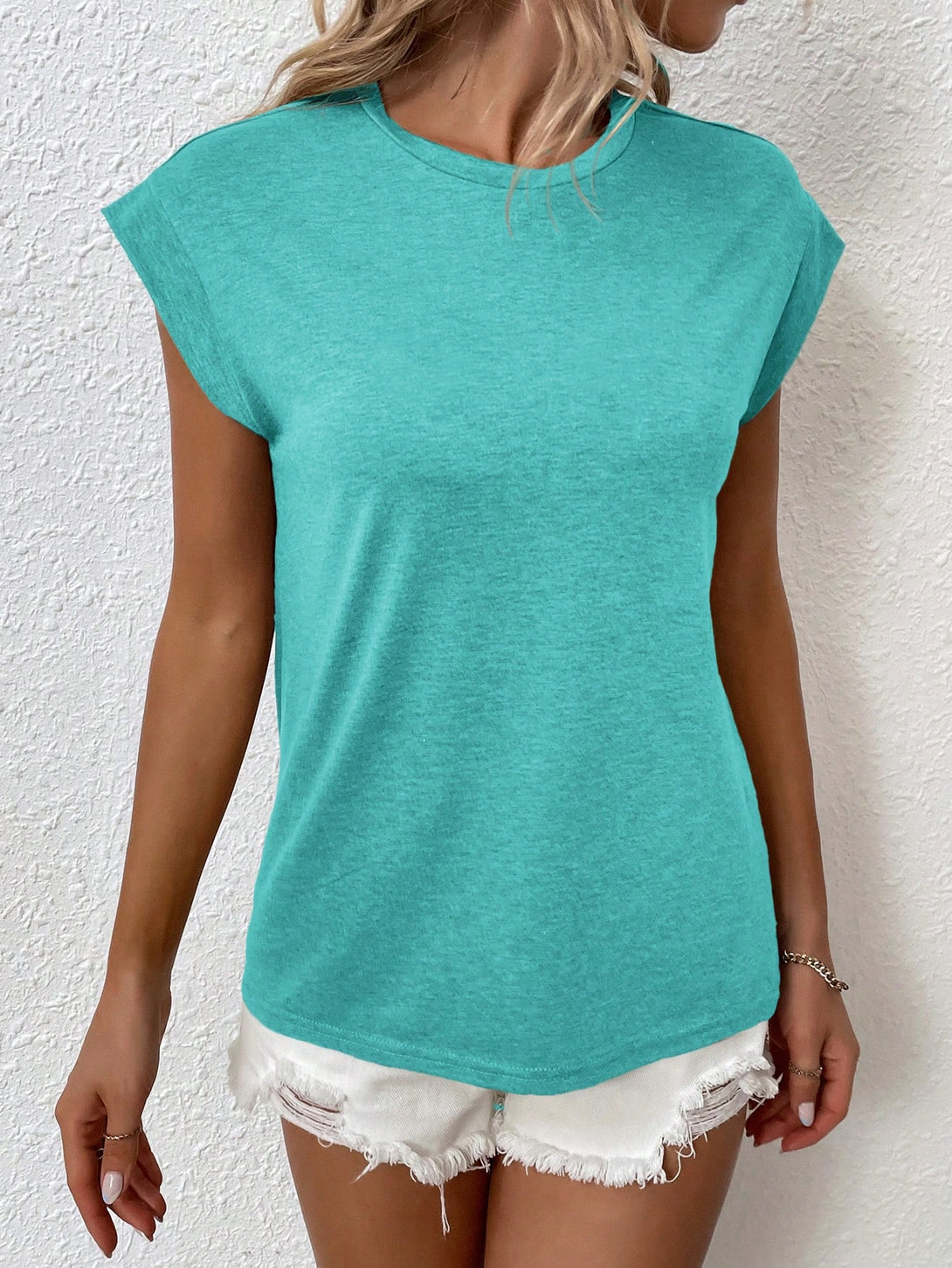 Ropa de Mujer, Ropa de Mujer, Tops & Blusas & Camisetas de Mujer, Camisetas de Mujer, Agua verde azul